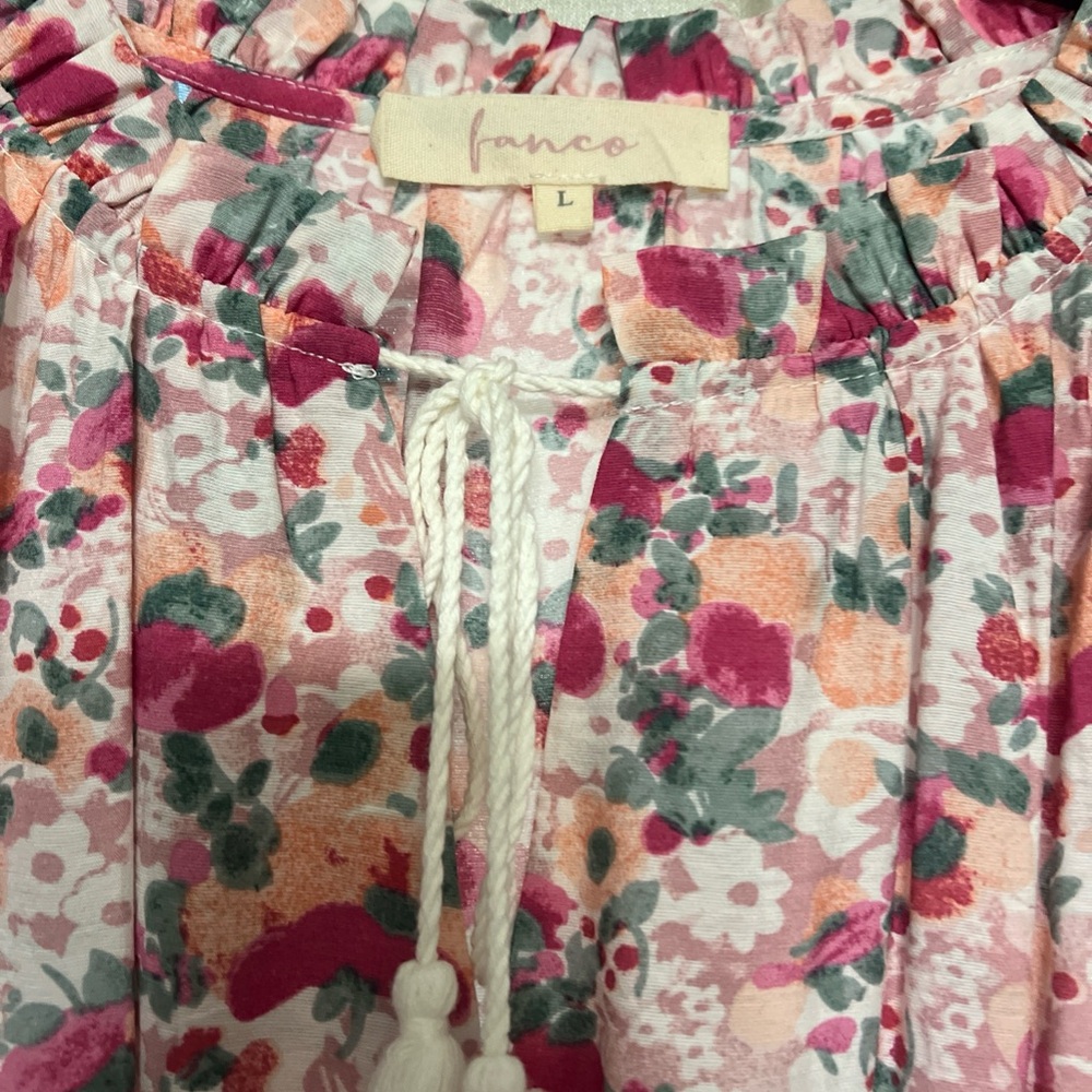 Franco Pink Floral Mini Dress